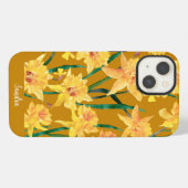 Custom Summer Daffodil Muster iPhone Hülle (Rückseite (Horizontal))