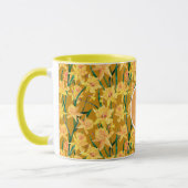 Custom Summer Daffodil Muster Tasse (Links)