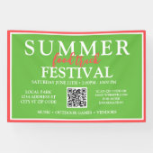 Custom Summer Food Truck Festival Event Banner (Horizontal)