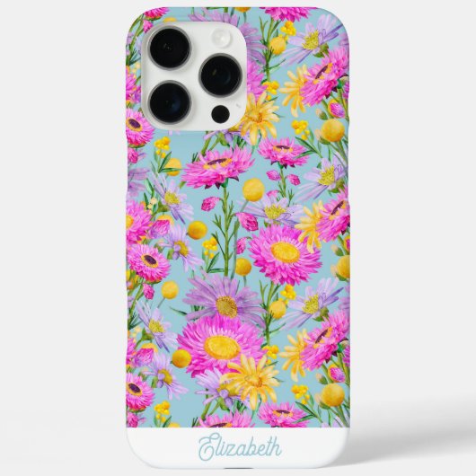 Custom Summer Hütte Garden Blue Case-Mate iPhone Hülle (Rückseite)