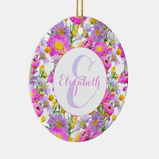 Custom Summer Hütte Garden White Keramik Ornament (Rechts)