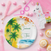 Custom Summer Party design Pappteller (Party)