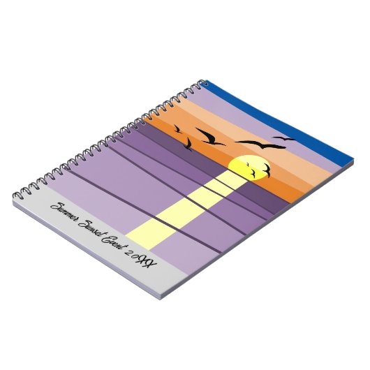 Custom Summer Sunset Event Notizblock (Linke Seite)