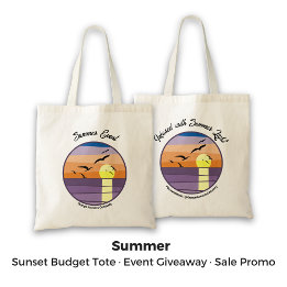 Custom Summer Sunset Event Sale Markenbezeichnung Tragetasche