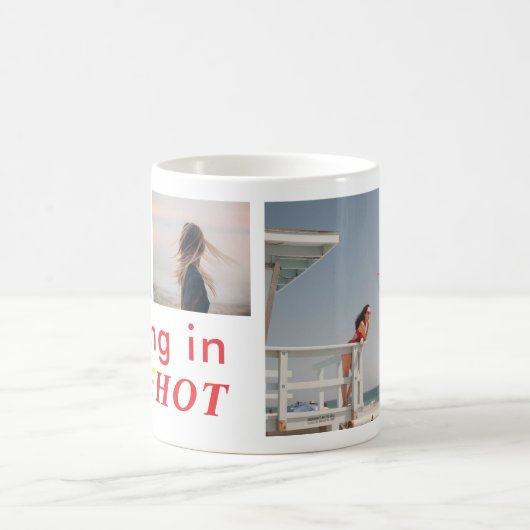 Custom Summer Vibes Design with Bold Typography Kaffeetasse (Mittel)