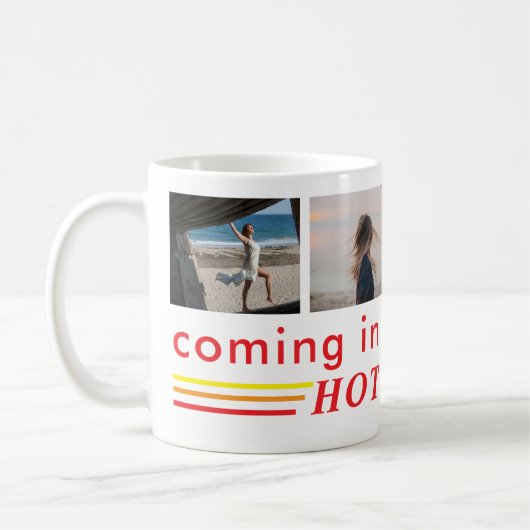 Custom Summer Vibes Design with Bold Typography Kaffeetasse (Links)