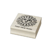 Custom Sun Burst Rustikales Kleinunternehmen Gummistempel (Stempel)