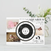 Custom Sun Moon Astrologie Triplet Ankündigung (Stehend Vorderseite)