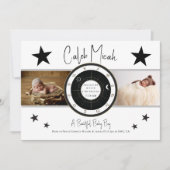 Custom Sun Sign & Moon Foto Geburtsankündigung Einladung (Vorderseite)