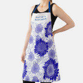 Custom Sunblumen Blau Schürze (InSitu)