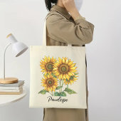 Custom Sunflower Bag, Bridesmaier & Geburtstagsges Tragetasche