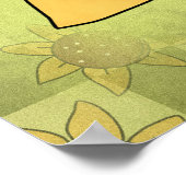Custom Sunflower Birthday Poster (Ecke)