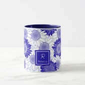 Custom Sunflower Blue Tasse (Zentrum)