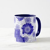 Custom Sunflower Blue Tasse (VorderseiteRechts)