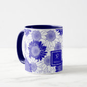 Custom Sunflower Blue Tasse (Vorderseite Links)