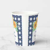 Custom Sunflower Family Wiedersehen Pappbecher (Rechts)