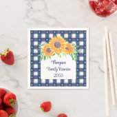 Custom Sunflower Family Wiedersehen Serviette (Beispiel)