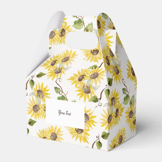Custom Sunflower Favor Box Geschenkschachtel (Vorderseite)