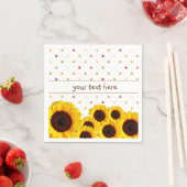 Custom Sunflower Paper Serviette (Beispiel)