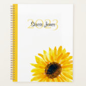 Custom Sunflower Planner Planer (Vorderseite)