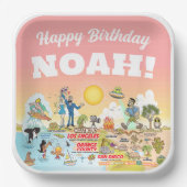 Custom Sunny SoCal Pappteller (Vorderseite)