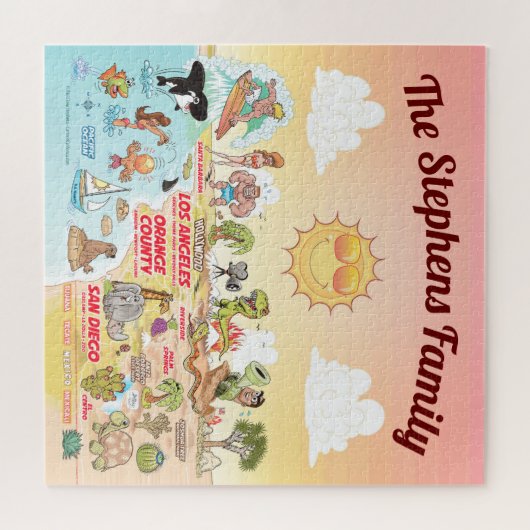 Custom Sunny Southern California Puzzle (Horizontal)