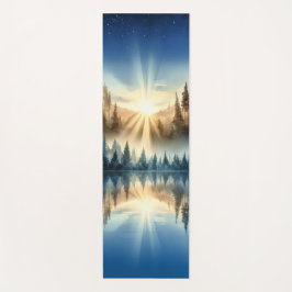 Custom Sunrise Forest Yoga Mat – Tranquil Nature Yogamatte