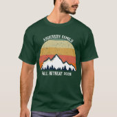 Custom Sunset Fall Family Wiedersehen Green Mounta T-Shirt (Vorderseite)