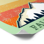 Custom Sunset Fall Retreat Berg Wanderung Poster (Ecke)