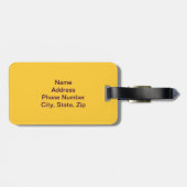 Custom Sunset Rosen Luggage Tag Gepäckanhänger (Rückseite horizontal)