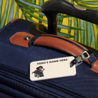 Custom Superhero Pediatric Wheelchair ID Tag Gepäckanhänger