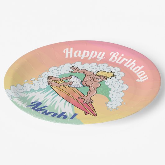 Custom Surfer Typ Pappteller (Schrägansicht)