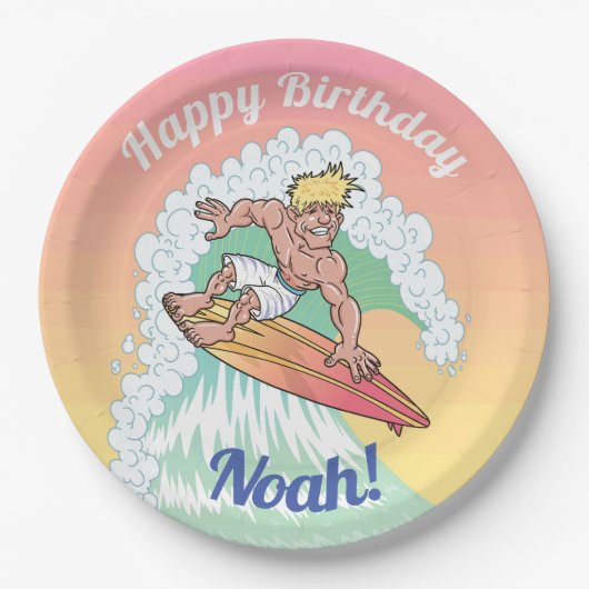 Custom Surfer Typ Pappteller (Vorderseite)