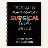 Custom Surgical Technologe Funny Operation OR Tech Notizblock (Vorderseite)