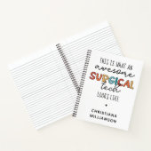 Custom Surgical Technologe Funny Operation OR Tech Notizblock (Innenseite)