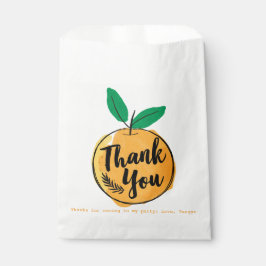 Custom Süsse Orange Vielen Dank Geschenktütchen