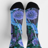 Custom Sustainable Premium Sock purple thistle Socken (Oben)