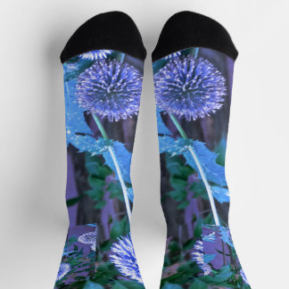 Custom Sustainable Premium Sock purple thistle Socken
