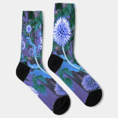 Custom Sustainable Premium Sock purple thistle Socken (Rechts)