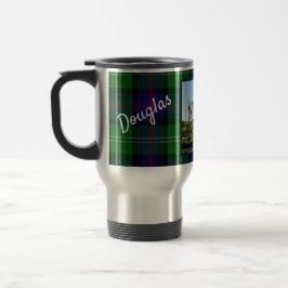 Custom Sutherland Clan Dunrobin Castle Tartan Name Reisebecher