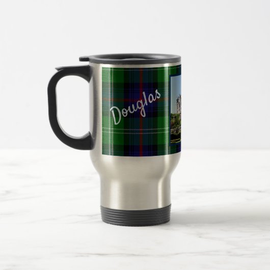 Custom Sutherland Clan Dunrobin Castle Tartan Name Reisebecher (Links)