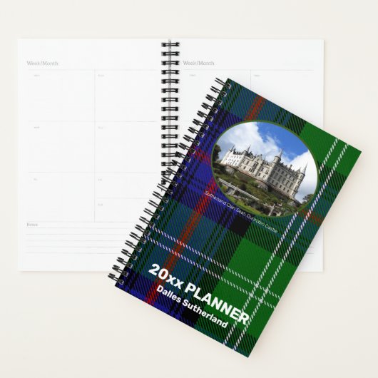 Custom Sutherland Scottish Clan Foto Weekly Planer (Anzeige)