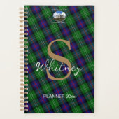 Custom Sutherland Scottish Tartan Monthly Weekly Planer (Vorderseite)