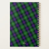 Custom Sutherland Scottish Tartan Monthly Weekly Planer (Rückseite)