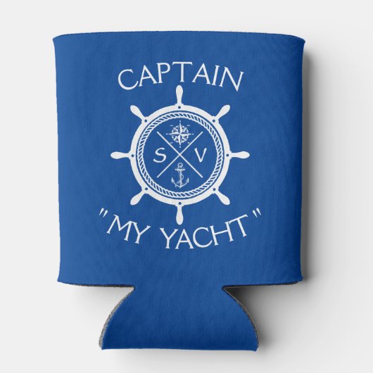 Custom SV Segelschiff Logo "Ihr Name hier" Dosenkühler (Rückseite)