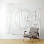 Custom Swan Wedding Backdrop Wandteppich (Beispiel (Horizontal))