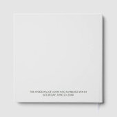 Custom Swan Wedding Guest Book Gästebuch (Rückseite)