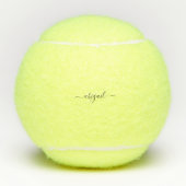 Custom Swash Script Personalisiert Name Tennis Bal Tennisbälle (Vorderseite)