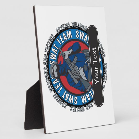 Custom SWAT Team Fotoplatte (Seite)