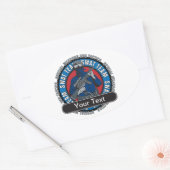 Custom SWAT Team Ovaler Aufkleber (Umschlag)